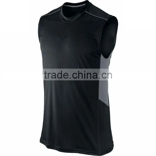 Fitness Customized Mens BaSEtball Sports Sleeveless T-shirt photo-3