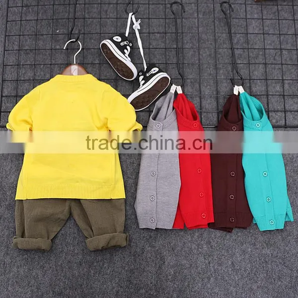 S16708A Wholesale Kids Knitted Sweaters Children Cardigan Sweater photo-2