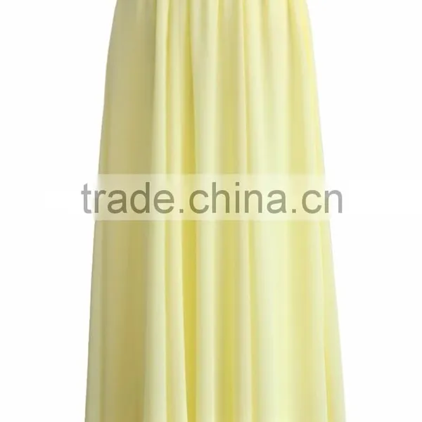 Women Wholesale Elastic Wasitband Long Skirt Fashion Chiffon Maxi Skirt 2016 photo-4