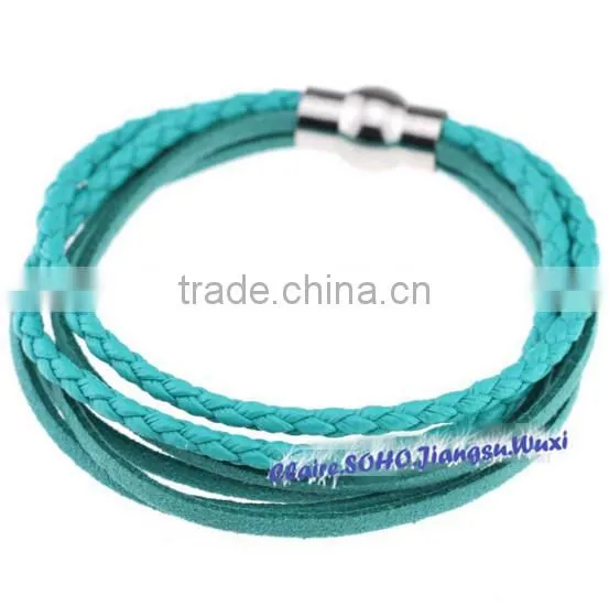 PU LEATHER WITH SUEDE CORD BRACELETS photo-2