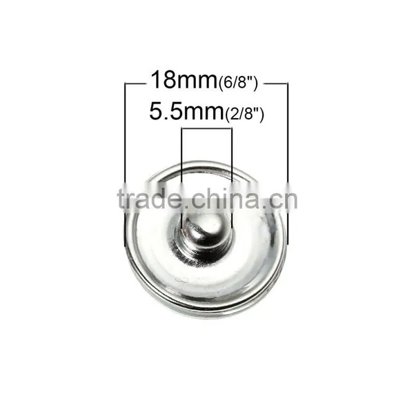 Custom Jewelry Bird Pattern 18mm Glass Buttons For Snap Button Bracelets photo-2