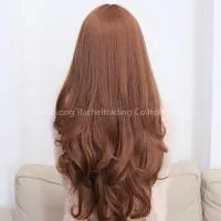 Fried Long-Style Fashion Wig Beautiful Women Party Wig Human Hair Lace 100% Quality photo-2