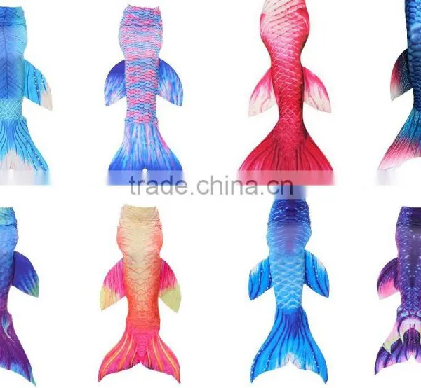 3pcs Set Lovely Kid Mermaid Set Girls Swimsuit Mermaid Cosplay Costume photo-6
