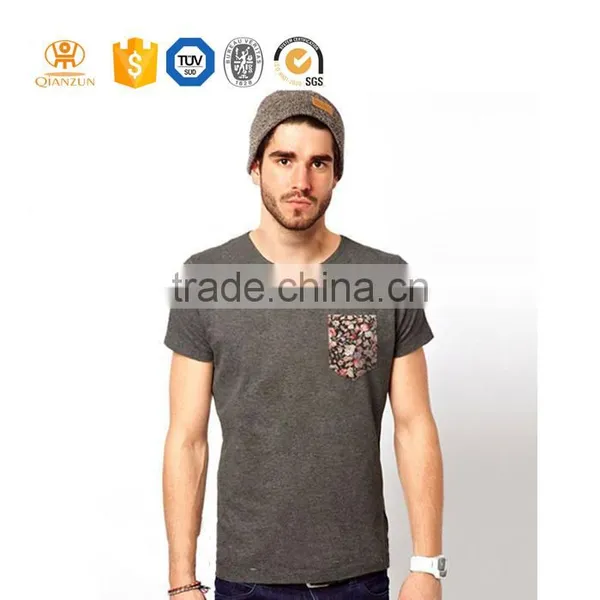Custom Wholesale 100% Cotton Print Soft Pocket China Manufactures T-shirts photo-2