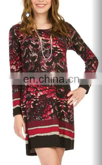 Asymmetrical Hem Royal Blue Wholesale Knitwear Tunic photo-2