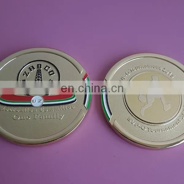 Antique Copper Metal Souvenir Gifts Sports Medal Coin for Tournament 2016 photo-2