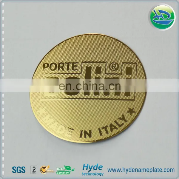 Customized Metal Electroform Silver/ Gold/ Rose Gold Color Metal Nickel Sticker photo-5