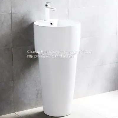 Hot Sale Best Price Floor Mounted Middle East Ceramic Pedestal Basin Sink photo-4