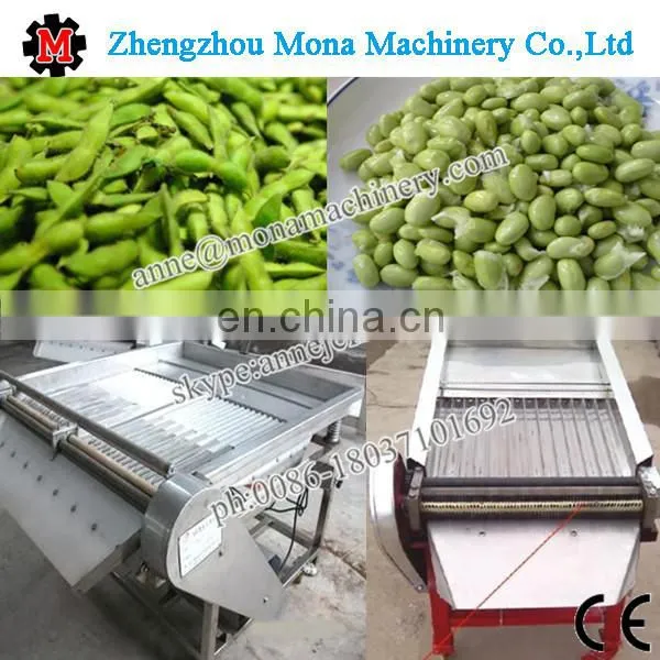 Green Fresh Pea Soybean Broad Bean Skin Peeler Sheller Removing Shelling Peeling Machine photo-3