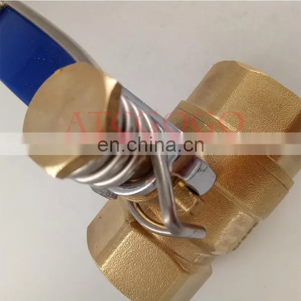 Low Price Brass Spring Close Ball Valve DN25 1inch photo-3