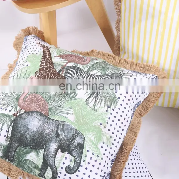 Attractive Designs Decorative Travel Custom Ramage Animals Different Shapes Digital Print Cushion for Outdoor Decoration photo-7
