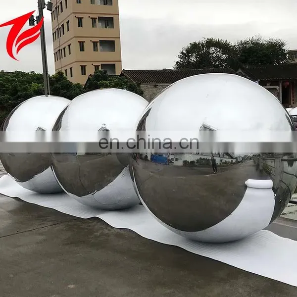 Advertising Silver PVC Inflatable Gold Mirror Balloon