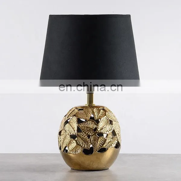 Modern Ceramic Table Lamp Luxury and China Desk Lamp With Flower Pattern photo-2