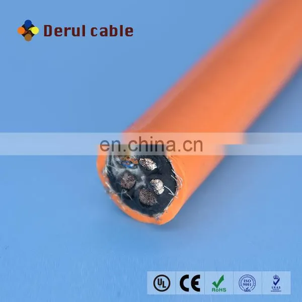 Dual Sheath Cable With 4 Power Core and Twisted Pair Cat5 Signal Core for Underwater photo-2
