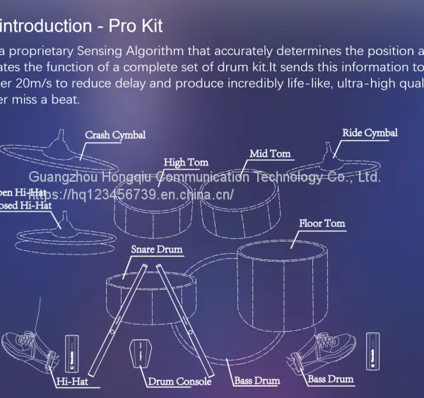 Superstring Virtual Drum Set.Cross-border Dedicated Somatosensory Drum Kit for Beginners, Smart Portable Virtual Air Drumstick Sensor Drum Stick photo-5