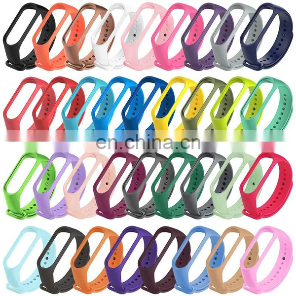 Silicone Watch Band For Mi Band 5/6 Mi Band6 Bracelet For Miband 5 Wristband Replacement Strap