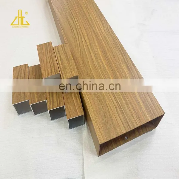Aluminum Wooded Grain Profile/Aluminum Winbdow Extrusion/ Aluminum Door Frame Profile photo-2
