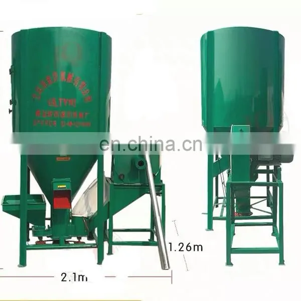 Animal Chicken Duck Goose Pig Cow Feed Grinder Crusher and Mixer Blender Machine photo-4