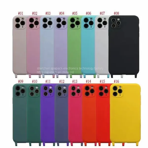 2023 Latest Apple Silicone With Strap Casing For IPhone 6 7 8 Plus X Xr 11 12 13 14 Pro Max For IPhone Clear Case photo-2