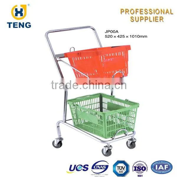 Double Basket Shopping Cart Manufacturer For Shopping Cart photo-5