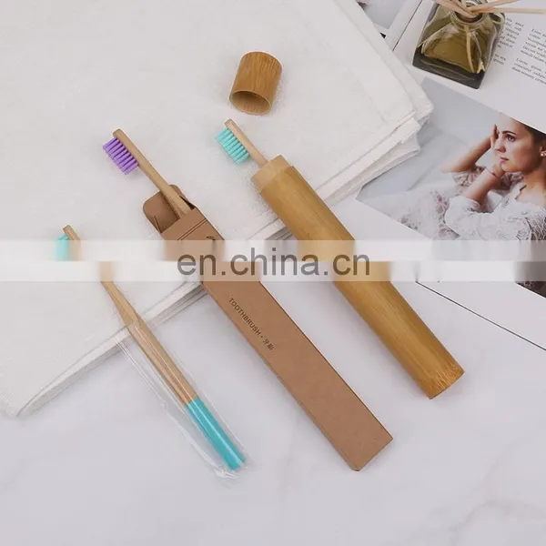 CE OEM Natural Wood Bamboo Carbon Biodegradable Toothbrush photo-5