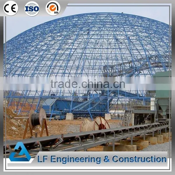 Steel Frame Structure Dome Roofing for Coal Storage photo-4