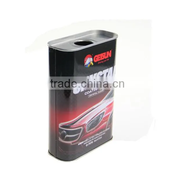 473ml Square Car Wax Tin Metal Box Liquid Product Containers photo-2