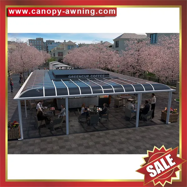 outdoor patio terrace awning canopy cover shed shelter gazebo for the coffee shop canteen store restaurant