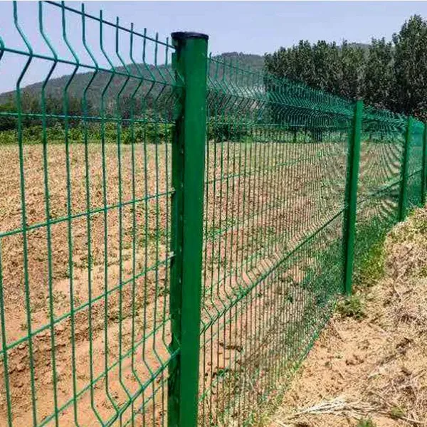 Custom Peach Pillar Triangle Bending Guardrail Factory Protective Net River Guardrail Park Enclosure Fence Net photo-2