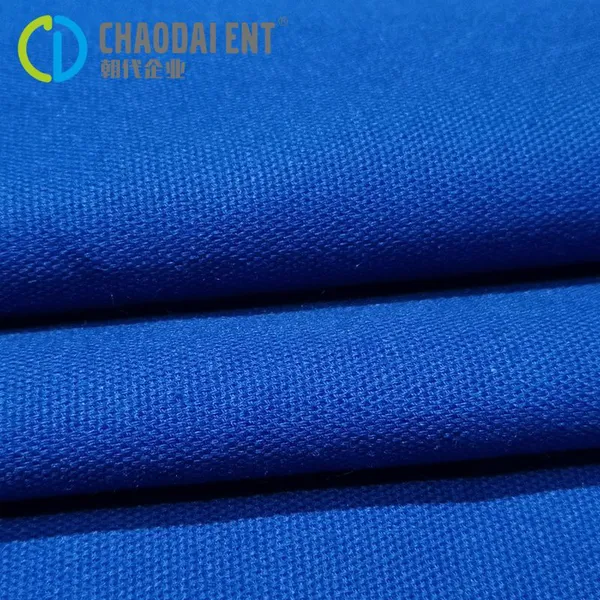 Plain Woven 12S Stretchy 38%Poly+57%Cotton+5%Sp Canvas Fabric for Workwear Garments photo-2
