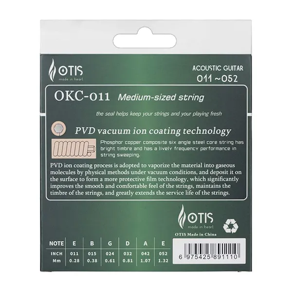 Factory Wholesale Phosphor Bronze Coated Acoustic Guitar Strings Set OKC-010 photo-2