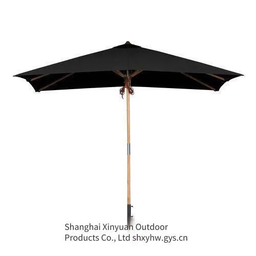 solid wood furniture umbrella suitable for hotels, restaurants and cafes. outdoor rectangular teak patio umbrella