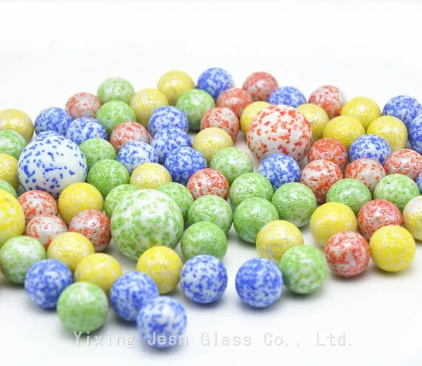 Wholesale Glass Beads Marbles 16mm 25mm Colorful Glass Beads Fishbowl Decorative Beads Craft Ball photo-2