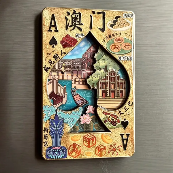 Popular Tourist Gift Fridge Magnet Custom Shape City Building Landmark Refrigerator Magnet photo-2