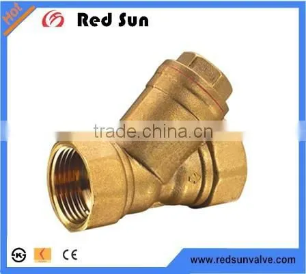 HR6030 Brass Y-pattern Strainer/check Valve