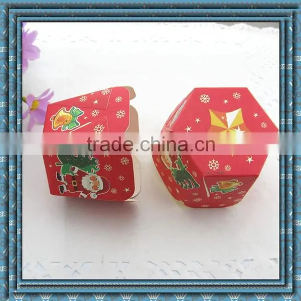 Christmas Hexagon Shape High Temperature Muffin Cup ,cake Tray photo-2