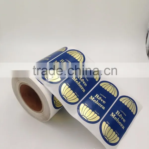 Wholesale Custom Printing Hot Gold Stamp Label Sticker Paper Roll Supplier's Choice photo-2