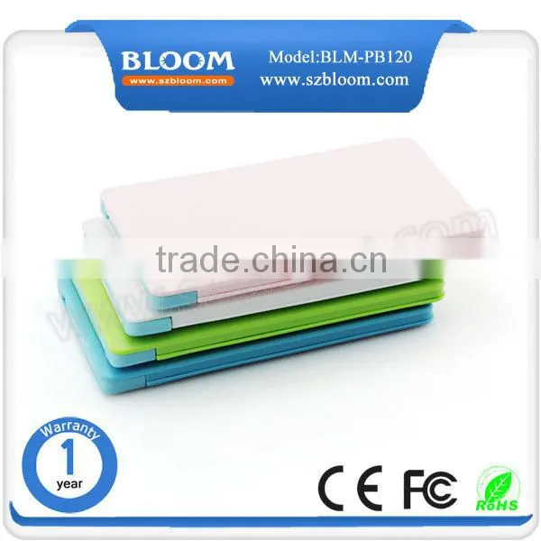 With Charging Cable Power Bank 4000mah for Iphone ,cheapest Oem Brand Credit Card Power Bank 4000mah for Iphone photo-5