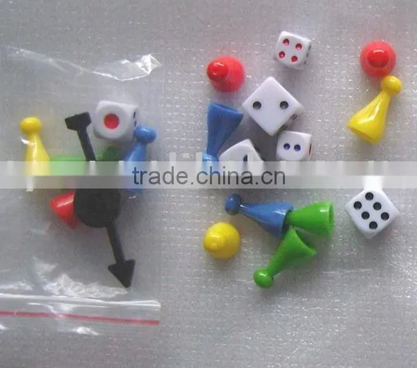 Multi Game Board Useing of Plastic Board Game Piece With Board Game Parts of Pawns photo-3