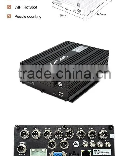 1080P Remote Monitoring 4G GPS Wifi Mobile DVR photo-4