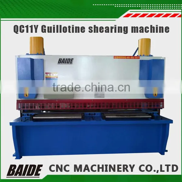6mm Thickness QC11Y Hydraulic Guillotine Cnc Shearing Machine / CNC Plate Shears / Guillotine Shears