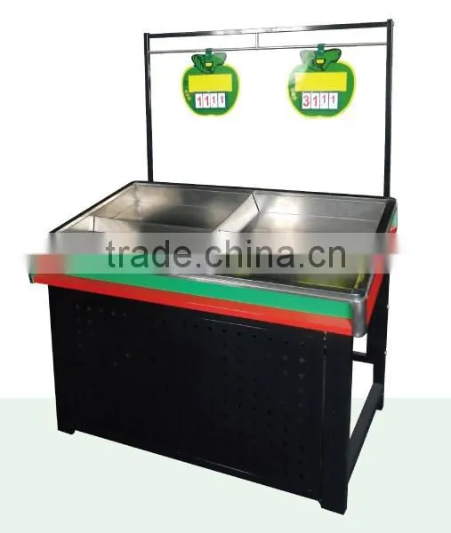 TOP Selling Supermarket Metal Vegetable and Fruit Display Shelf photo-5