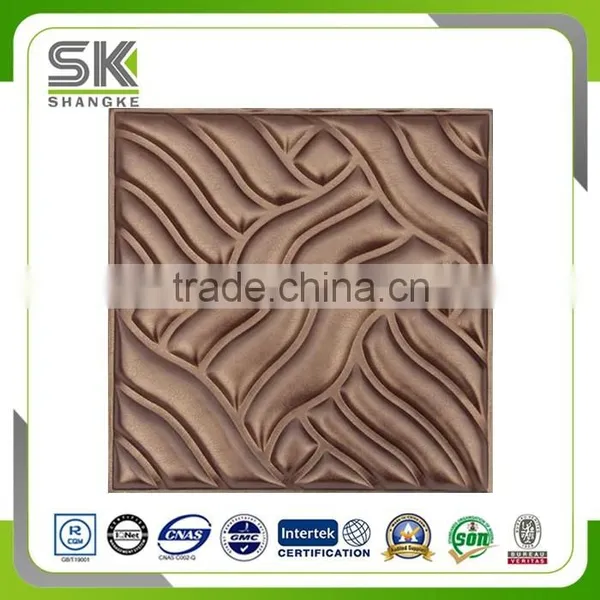 3D Faux Leather Panels Background and Ceiling Panel PU Sandwich Panel photo-6