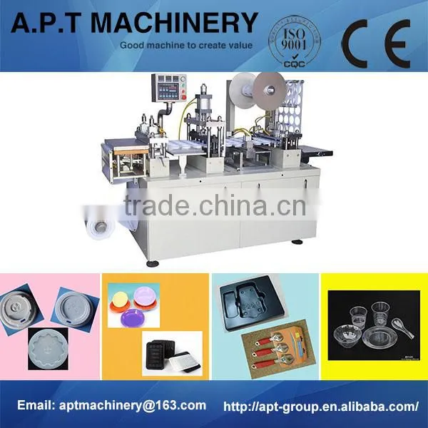 2014 CE Standard DP-420F Plastic Cup Cover Thermoforming Machine Manufacturer