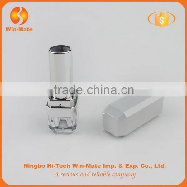 Elegant New ABS Silver Empty Lipstick Container photo-2
