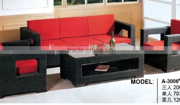 High Quality Garden Rattan Wicker Sofa Set photo-3