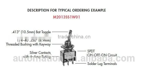 Nkk Bushing Mount Miniature Toggles M2013SS4W01 photo-5