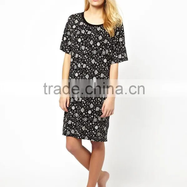 Girls Discharge All Over Print Nightie Pajama photo-4