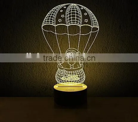 New Model 3D LED Lamp With Temperature Sensing Color Change Function photo-2
