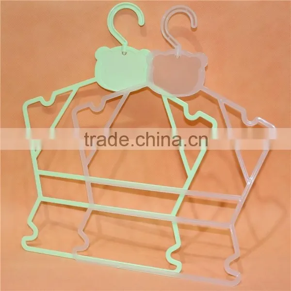 Colored Plastic Kids Frock Clothes Hanger Kids Clothes Hanger